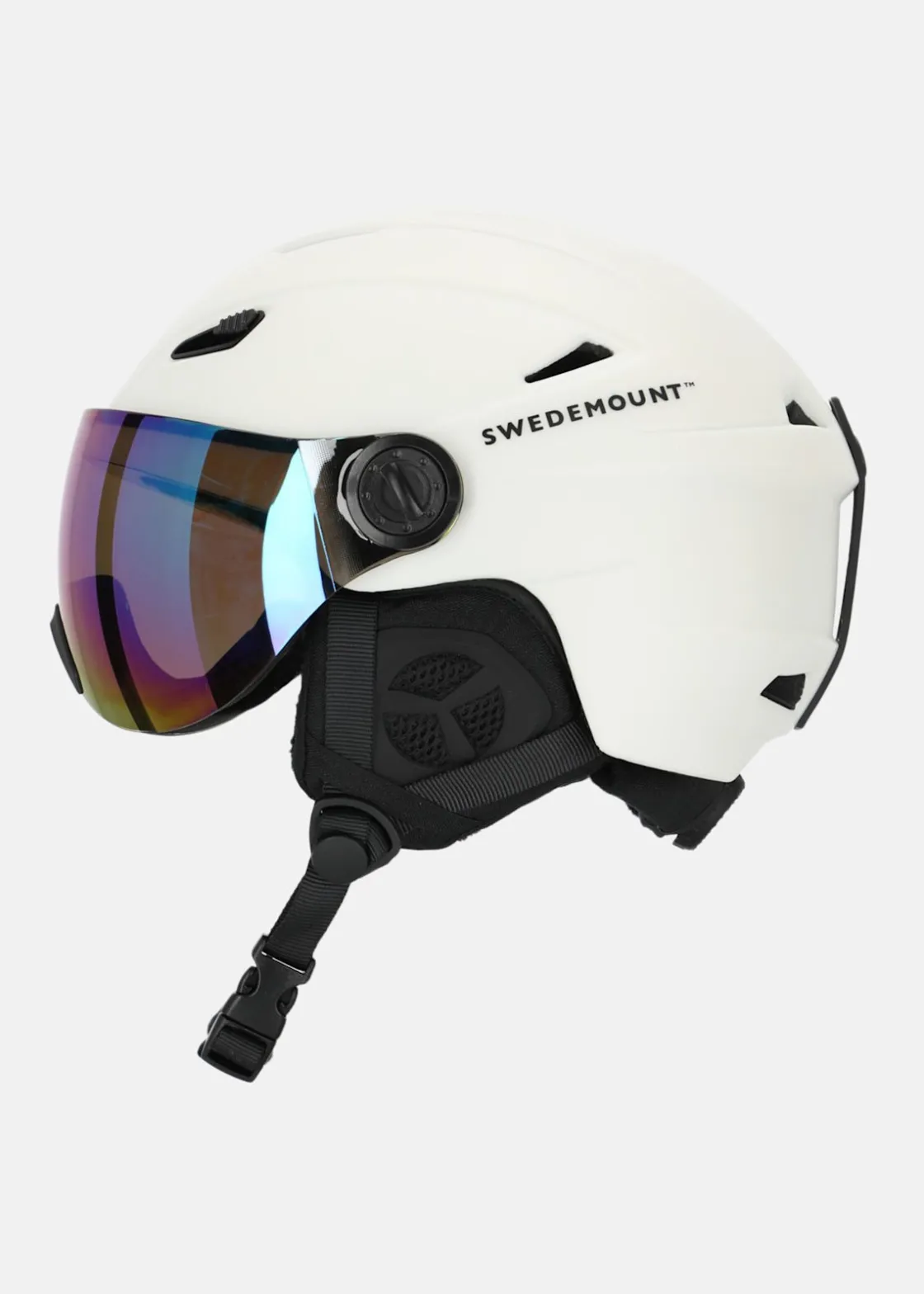Discount Swedemount Visor Ski Helmet Off White