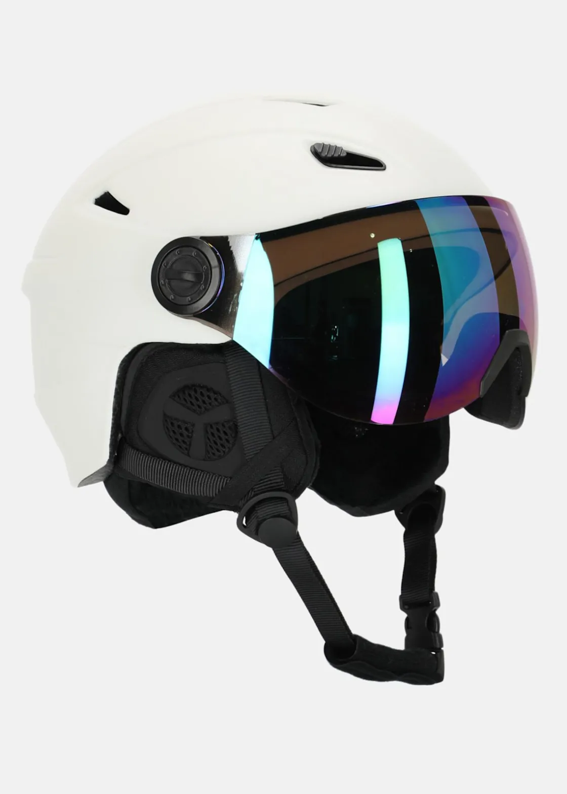 Discount Swedemount Visor Ski Helmet Off White