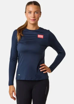 Best Huski Wear W Active Top LS Navy Blue