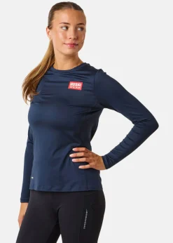 Best Huski Wear W Active Top LS Navy Blue