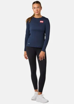 Best Huski Wear W Active Top LS Navy Blue