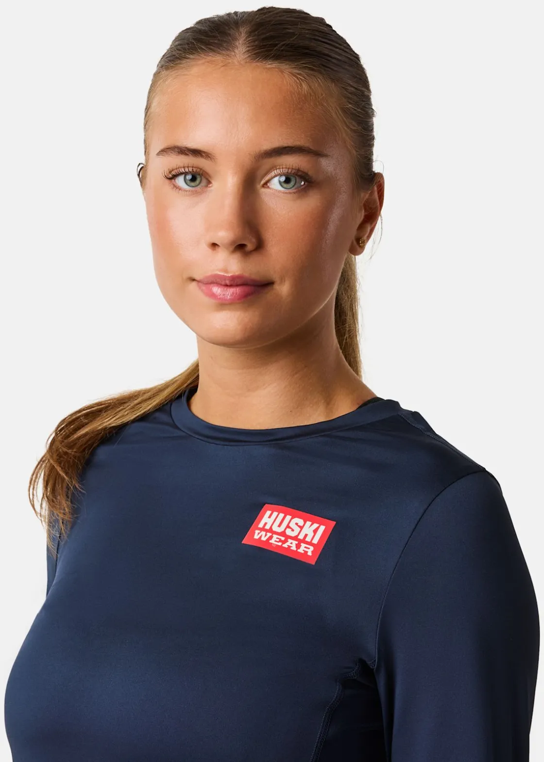 Best Huski Wear W Active Top LS Navy Blue