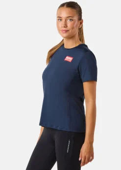 Outlet Huski Wear W Active Top SS Navy Blue