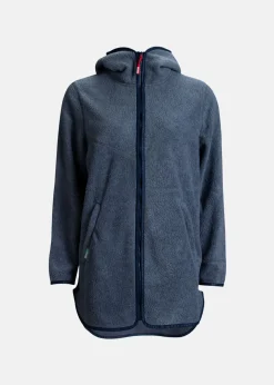Online Huski Wear W Pile Hood Jacket Grey Melange