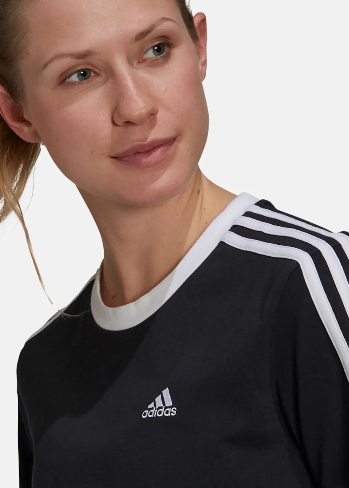 Sale Adidas W 3S BF T BLACK/WHITE