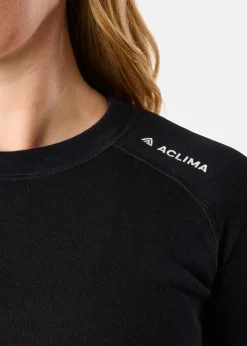 Hot Aclima WarmWool crewneck W's Jet Black