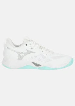 Clearance Mizuno WAVE MOMENTUM PRO(W) White/Blue Tint