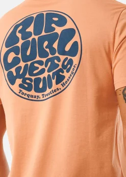 New Rip Curl WETSUIT ICON TEE CLAY