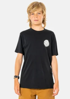 Discount Rip Curl WETSUIT ICON TEE -KIDS BLACK