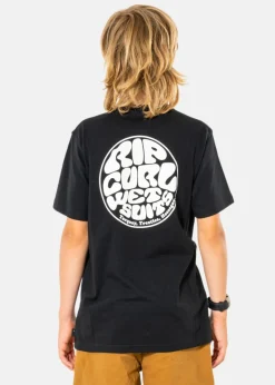 Discount Rip Curl WETSUIT ICON TEE -KIDS BLACK