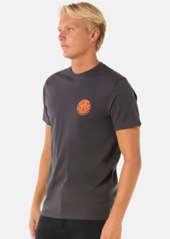 Outlet Rip Curl WETTIE ICON TEE WASHED BLACK