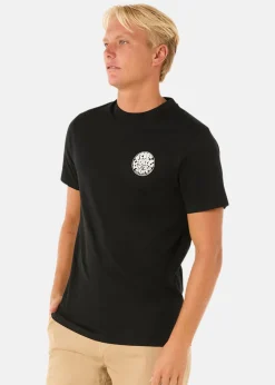 Discount Rip Curl WETTIE ICON TEE BLACK