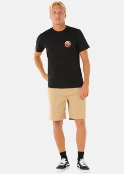 Hot Rip Curl WETTIE PASSAGE ICON TEE BLACK