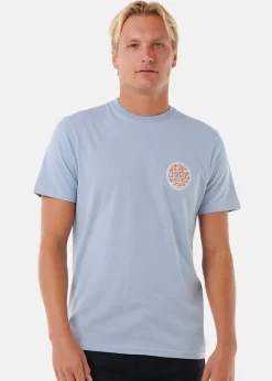 Clearance Rip Curl WETTIE PASSAGE ICON TEE SPRAY BLUE