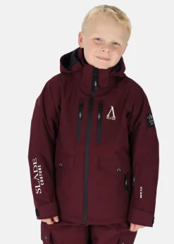Clearance Slade Whistler Shell Jacket JR Burgundy