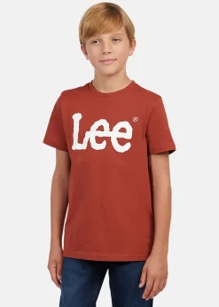 Outlet Lee Kids WOBBLY GRAPHIC T-SHIRT Burnt Henna