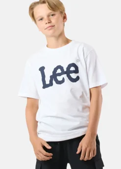 Outlet Lee Kids WOBBLY GRAPHIC T-SHIRT Bright White