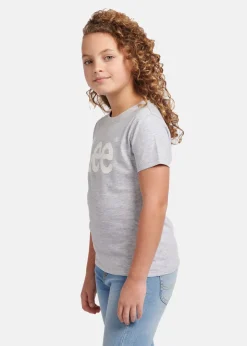 Clearance Lee Kids WOBBLY LEE GRAPHIC TSHIRT Pearl Grey Marl