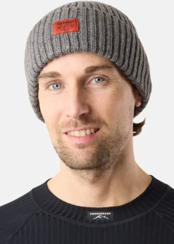 Superdry WORKWEAR NEP KNITTED BEANIE Rock Grey Nep