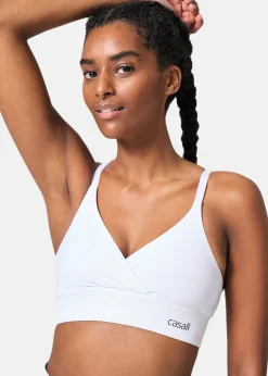 Sale Casall Wrap Sports Bra White