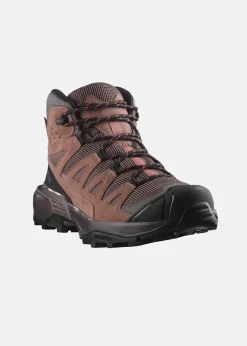 Salomon X ULTRA 360 LEATHER MID GORE-T Peppercorn / Cognac / Hot Coral