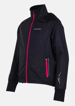 Outlet Swedemount X.C.S. Wasa Jacket JR Black/Fresh Pink