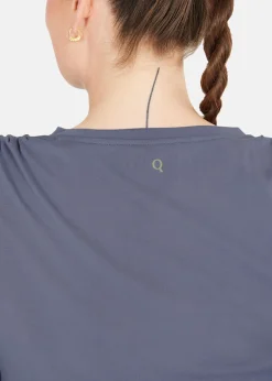 Clearance Q-collection Zamilla W Loose Fit S/S Tee Folkstone Gray